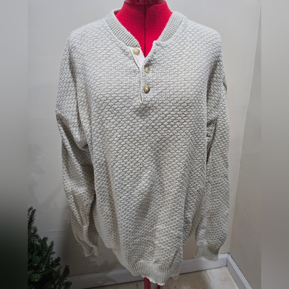 Alpine Ridge Cream Knit Sweater